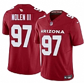 Men & Women & Youth Arizona Cardinals #97 Walter Nolen III Red 2025 Draft F.U.S.E. Vapor Untouchable Limited Stitched Jersey,baseball caps,new era cap wholesale,wholesale hats